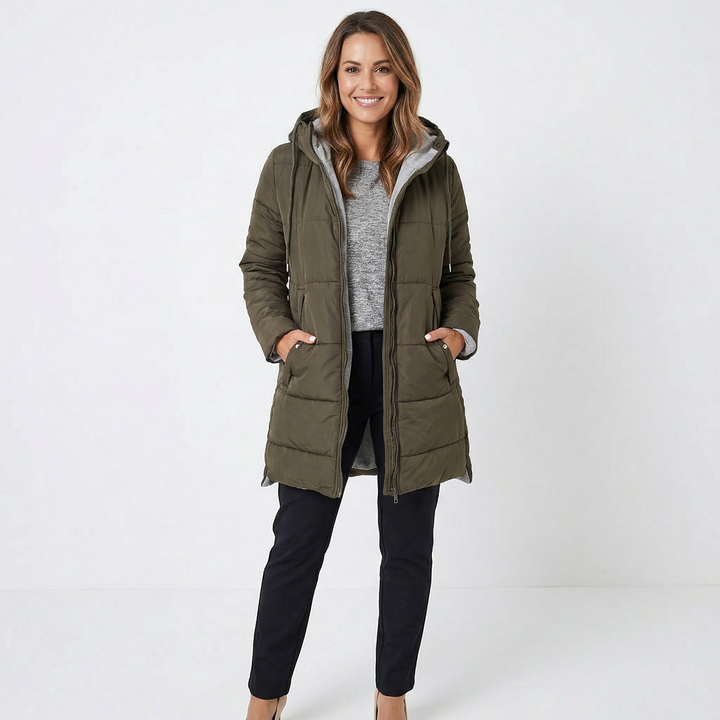 YILA™ - Casual Hooded Puffer Down Jacket